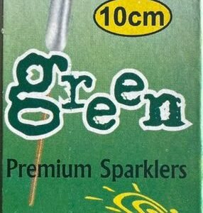 10Cm Green Sparkler